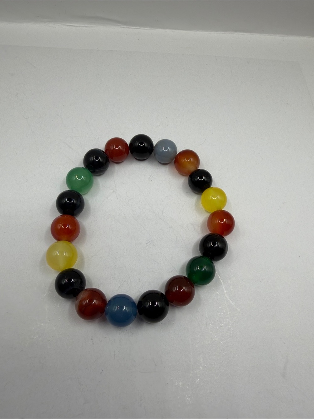 Multicolor Beaded Stretch Bracelet - Women's Fashion Jewelry
